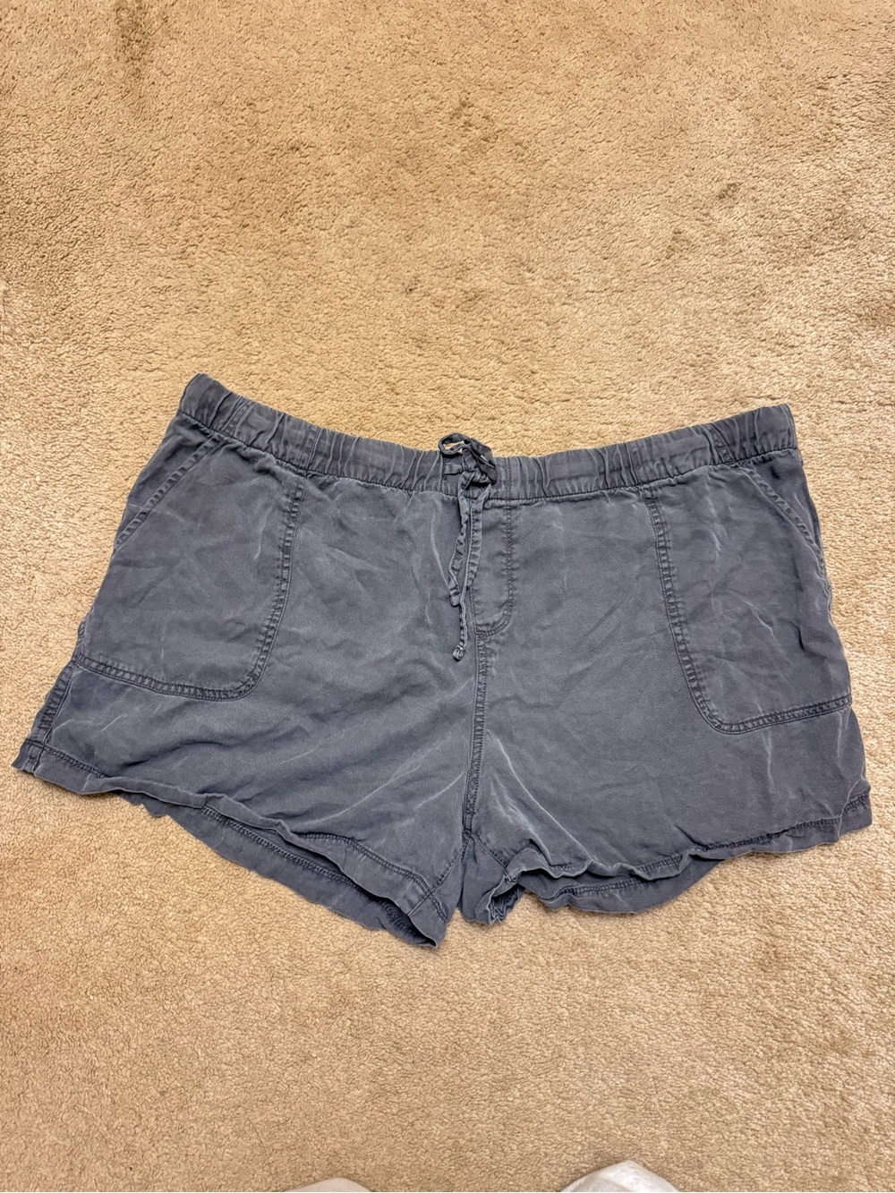 Women’s Charcoal Drawstring Casual Shorts